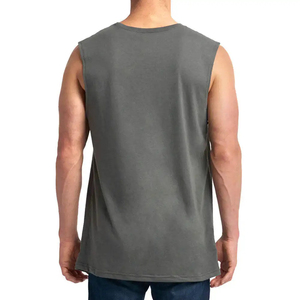 Camiseta sin Mangas Gris para Hombre, Cuello Redondo, Tejida, Color Sólido, Ropa Casual, Producción Harry Johnson 2026 - Product Image 2