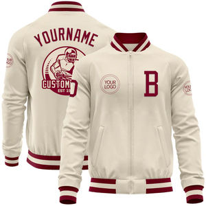 Chaqueta Varsity Unisex Personalizada, Resistente al Viento, con Forro Polar, Logotipo Bordado Personalizado, para Clubes Juveniles/Escuelas, Proveedor OEM al por Mayor - Product Image 3