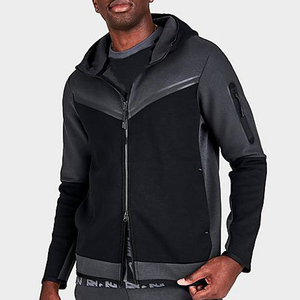 Fabricante Personalizado Suministra Sudaderas con Capucha de Algodón y Forro Polar para Hombre, con Cierre de Cremallera de un Cuarto, Grosor Superior, 300g, Transpirables, Lotes Internacionales al por Mayor - Product Image 1