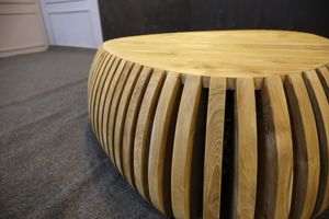 Mesa de Centro Harmony de Madera de Teca Sólida, No Plegable, Diseño Moderno, Mueble para Sala de Estar, Acabado Bien Lijado, Modelo TAB53, para Apartamento - Product Image 4
