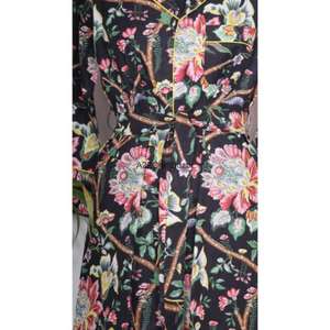 Vestido Midi de Algodón 100% Ecológico con Estampado Floral para Mujer, Manga 3/4, Cuello en V, Estampado Digital, Ajustado, Elegante, Sexy, para Fiesta/Club - Product Image 6