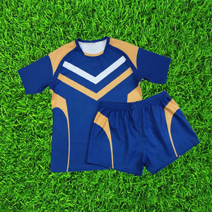 Tenue d'équipe de rugby personnalisée, maillot et short respirants, vêtements de sport durables pour l'entraînement en club, les matchs et les compétitions - Product Image 1