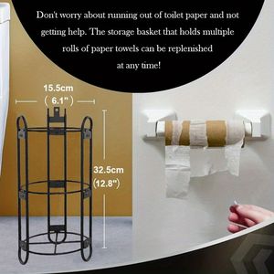 Porta carta igienica da bagno indipendente con smaltimento a scaffale nuovo prodotto di Design - Product Image 4