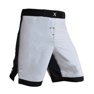 Modern Stretch MMA Shorts with Front Logo for Active Athletes-Lightweight Durable Breathable Supporting Flexibility Easy <b>Motion</b> - Product Image 4