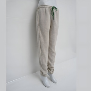 Pantalon de jogging en molleton de coton imprimé avec logo personnalisé pour homme, style streetwear, taille élastique avec cordon de serrage, coupe confortable, tendance - Product Image 4