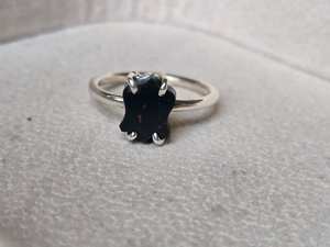 Bague en pierre de sang faite à la main, en argent sterling 925, bijoux en pierres précieuses naturelles, cadeau élégant et tendance pour femmes et hommes - Product Image 4