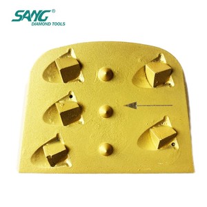 Bloc de ponçage de sol PCD personnalisable SANG à haute efficacité pour l'élimination de la colle époxy sur béton - Product Image 2