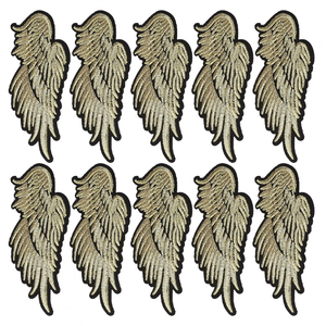 Patch brodé ailes de haute qualité, nouveau modèle, avec fil de bullion tissé à la main et perles, à coudre sur les chapeaux - Product Image 5