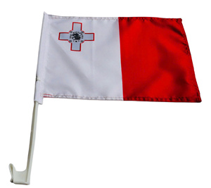 Juego de Banderas Personalizadas para Ventana de Auto con Poste de Montaje para Publicidad y Promoción, Estilo OEM ODM, Origen Vietnam, Transferencia Térmica - Product Image 1