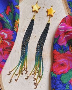 Pendientes de Lujo Hechos a Mano con Cuentas Bordadas, Ideales para Tiendas de Moda y Colecciones de Regalos - Product Image 1