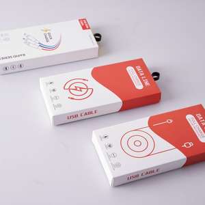Boîte d'emballage en papier personnalisée directement de l'usine pour câble USB et chargeur de téléphone - Product Image 3
