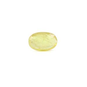 Loose 4.07 Carat Oval Cut Yellow Sapphire Gemstone for Fine Jewelry - Product Image 2