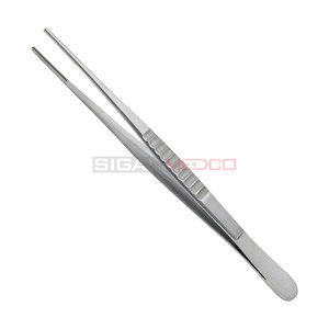 Pinzas de tejido rectas TC DeBakey, juego de 5 piezas, pinzas quirúrgicas manuales de pulgar de 15 cm, pinza vascular atraumatismica con punta de 1.5 mm, Alemania - Product Image 6