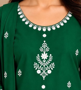 Elegant Ethnic Wear <b>Womens</b> Embroidered Rayon <b>Kurta</b> Pant Dupatta Set Breathable Fabric Festive Attire <b>Women</b>’s embroidered rayon - Product Image 3