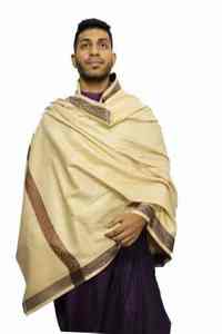 Men Traditional Winter Wool <b>Shawl</b> Soft Warm Solid Breathable Elegant <b>Wrap</b> - Product Image 2