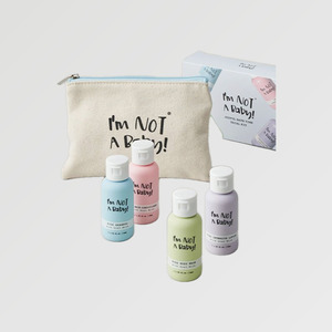 Nettoyant coréen I'm Not a Baby Travel Trial Kit 40ml et Nettoyant visage pour enfants 150ml – Lot fabriqué en Corée – Variété - Product Image 5