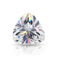 Diamant synthétique de haute qualité en gros, 1 à 5 carats, couleur naturelle D VVS1, taille triligne, diamant non monté, couleur personnalisable, certificat IGI