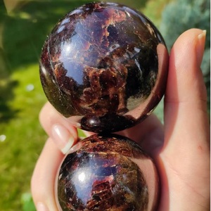 Esfera de Granate Rojo Natural Chakralume, Bola de Cristal Pulida, Piedra Curativa para Reiki, Meditación, Feng Shui, Decoración Energética, Venta al Por Mayor - Product Image 6