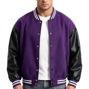Veste universitaire d'hiver personnalisée de qualité supérieure, veste de style Letterman pour hommes et femmes, broderie personnalisée du logo sur le devant, équipe de baseball universitaire - Product Image 1