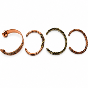 Handcrafted <b>Copper</b> Bangles Adjustable Pure <b>Copper</b> <b>Bracelets</b> for Daily Wear Wellness Fashion and Gifting - Product Image 1