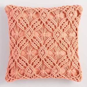 Housse de coussin en macramé bohème de qualité supérieure, taie d'oreiller décorative tissée pour canapé, lit, chaise, chambre et salon - Product Image 1
