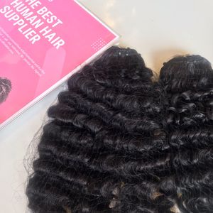 Prix d'usine-100% paquets de cheveux vietnamiens vierges bruts vague profonde couleur naturelle perruques de cheveux trame de génie - Product Image 5