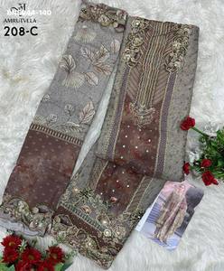 Collection Premium de vêtements occasionnels en viscose mousseline, imprimés numériquement, avec broderies Aari et travail manuel – Fournisseur de collections de Salwar-Kameez en provenance d'Inde - Product Image 4