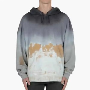 Sweat-shirts personnalisés streetwear tie-dye d'hiver décontractés unisexes doublés en molleton 100% coton, séchage rapide, respirants, effet délavé, logo personnalisé - Product Image 1