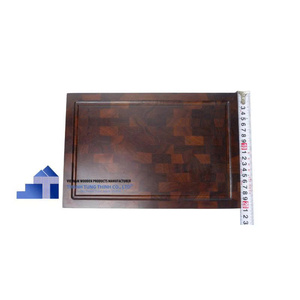 Thanh Tung Thinh Wooden Cutting Board 30x20cm Rectangular Kitchen Durable Rustic Style Storage Holder - Product Image 1