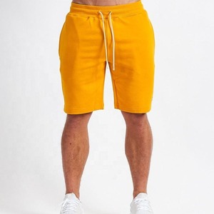 Pantalones Cortos Bermuda de Punto para Hombre, de Color Sólido, de Algodón Transpirable, de Cintura Media, con Cordón Ajustable, Cintura Elástica, Secado Rápido, Estilo Deportivo - Product Image 1