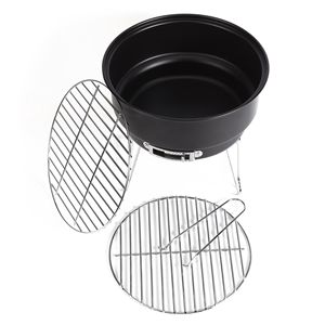 Portable Camping <b>Charcoal</b> Grill with Cooler <b>Bag</b> Foldable Stainless Steel and Iron Black Nylon - Product Image 3