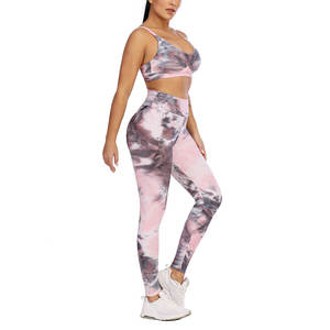 Vente directe usine – Ensemble de yoga pour femme de haute qualité, dernier style, respirant et écologique, faible MOQ, motif uni - Product Image 5