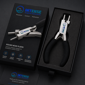 Pince à bec rond professionnel en acier inoxydable pour la fabrication de bijoux, outil de bouclage de fil et de perlage, fabricant OEM ODM - Product Image 6