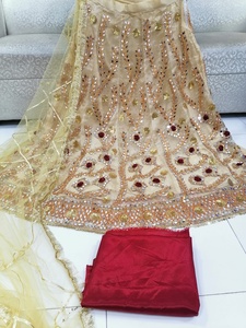 2022 Collection d'été vente chaude pakistanais indien travail manuel Salwar Kameez costume en mousseline de soie mariage Lehenga Choli Occasions spéciales - Product Image 2