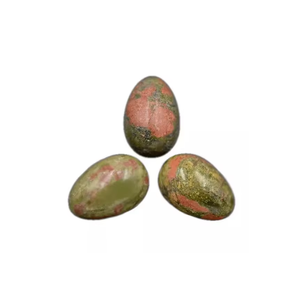 Huevo Yoni de Piedra Natural Unakita, Huevo de Jade Semiprecioso para Protección Energética, Ejercicio Vaginal, Tallado, Feng Shui Directo - Product Image 3
