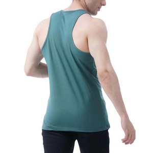 Débardeur sans manches pour homme, couleur turquoise, col rond, tricoté, décontracté, couleur unie, respirant, 100% coton - Product Image 6