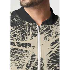 Chaqueta Bomber de Invierno para Hombre, Informal, Ligera, Impermeable, con Cremallera, Diseño Moderno Estampado, Estilo Urbano - Product Image 4