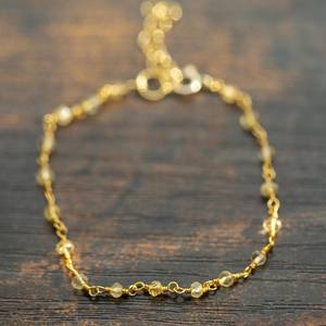 Raw Citrine Beaded <b>Bracelet</b> 925 Sterling Silver 14K Gold Plated Natural <b>Gemstone</b> <b>Bracelet</b> Handmade Jewelry Gift For Women - Product Image 5