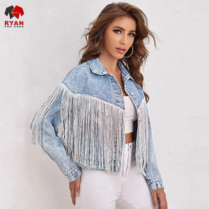 Ryan Pro Gear <b>Customized</b> <b>Denim</b> <b>Jacket</b> For Women Breathable and Comfortable Fabric with <b>Customized</b> Logo OEM Design - Product Image 3