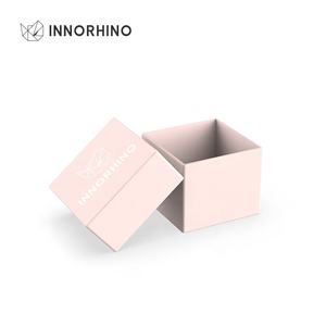 INNORHINO-tapa y Base de cartón personalizados, caja de cartón pequeña para pendientes, joyería, regalo, accesorios de pulsera, color negro, azul, rosa y blanco Eco, venta al por mayor - Product Image 4