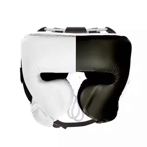 OEM ODM Low MOQ % PU Leather <b>Training</b> Sparring Set Gloves <b>Head</b> Gear Groin Guard Custom Logo Design - Product Image 6