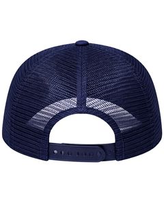 Gorra de Béisbol Trucker Azul Marino Personalizada, con Malla Transpirable en la Parte Trasera, Ajustable con Cierre a Presión, Lisa, con Logotipo Personalizado, Informal para Exteriores - Product Image 4