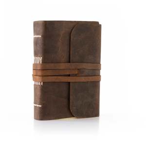 Carnet de notes en cuir de style vintage de haute qualité, papier coton blanc, idéal pour l'écriture et le dessin, cadeau parfait pour la peinture - Product Image 4