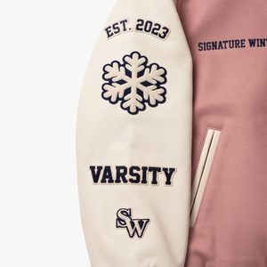 OEM Embroidered College Varsity <b>Jackets</b> Fashion Streetwear <b>Letterman</b> Varsity <b>Jacket</b> Leather Sleeve Front Wool Varsity <b>Jackets</b> - Product Image 5
