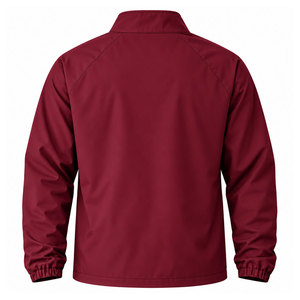 Veste coupe-vent unisexe à col montant et fermeture éclair, manches longues, décontractée, avec rabat poitrine, imperméable, OEM ODM - Product Image 4
