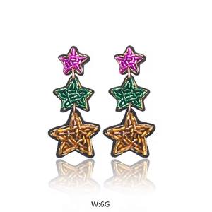 Handmade <b>Resin</b> Beaded <b>Earring</b> Set for Women Artisan Jewelry TCE Brand Fashion Accessories Wholesale Export Quality - Product Image 2