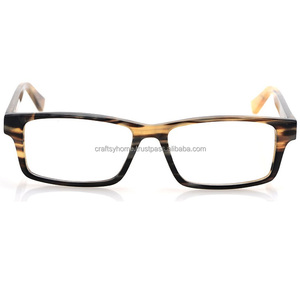 Gafas de estilo Vintage para hombre y mujer, anteojos con diseño de cuerno de búhos, 100% naturales, Marco óptico, venta al por mayor - Product Image 2