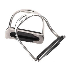 อุปกรณ์ขี่ม้าแบบสแตนเลสสตีล สำหรับขี่ม้าแบบอังกฤษ พร้อมที่จับยางกันลื่น ช่วยลดความเมื่อยล้าบริเวณเข่าและข้อเท้า ยี่ห้อ HASHIR - Product Image 6