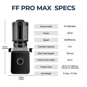 Estrattore di succo lento a bocca larga Max 680W, per frutta intera, potente macchina <span class=keywords><strong>spremiagrumi</strong></span> a freddo per uso domestico - Product Image 5