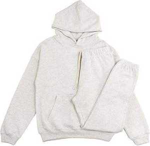 Survêtements d'hiver décontractés à capuche en molleton bouclette de haute qualité pour hommes, grandes tailles, unis, imprimés sur mesure, écologiques et respirants, vente en gros - Product Image 2